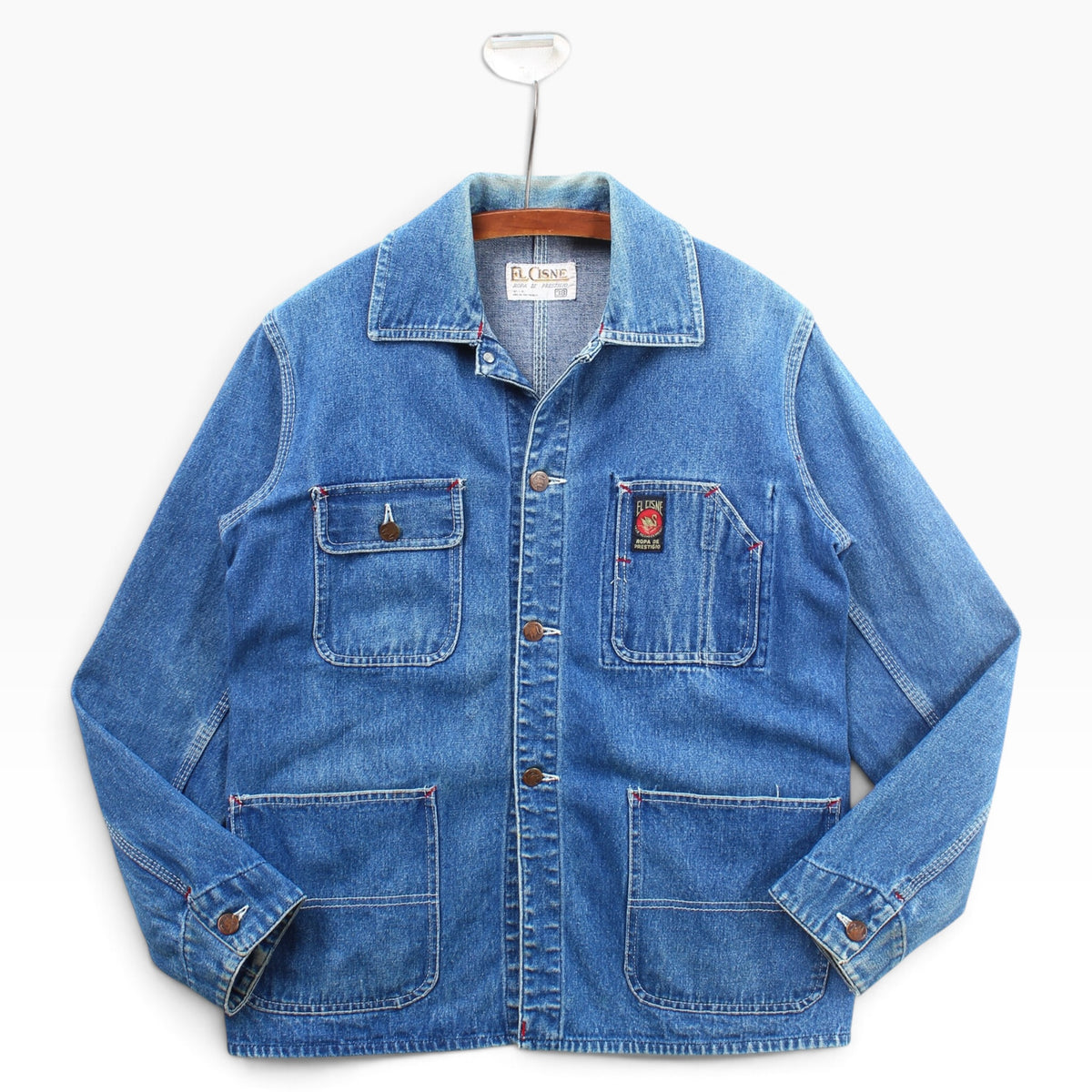 El Cisine denim chore coat small