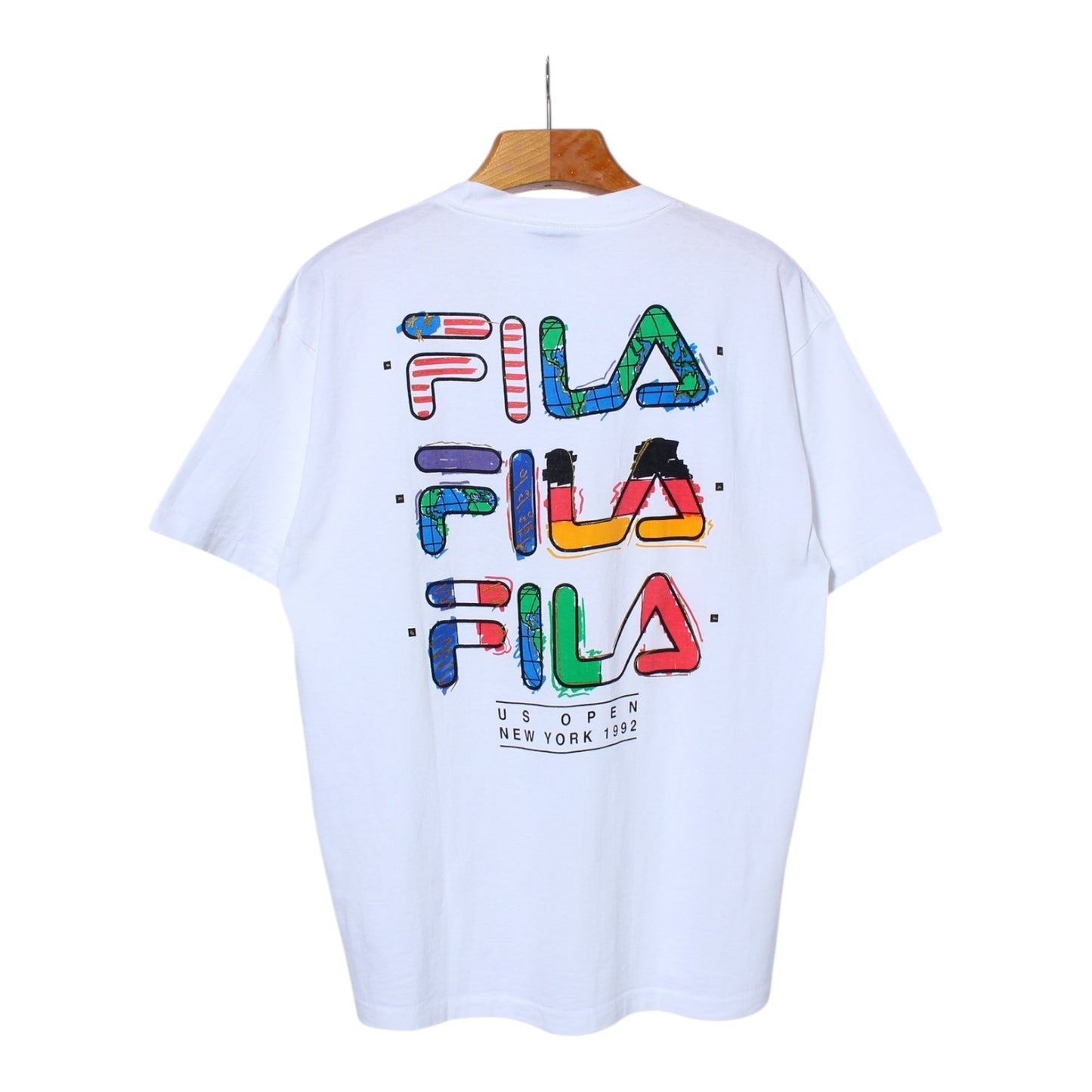 1992 US open tennis tee large