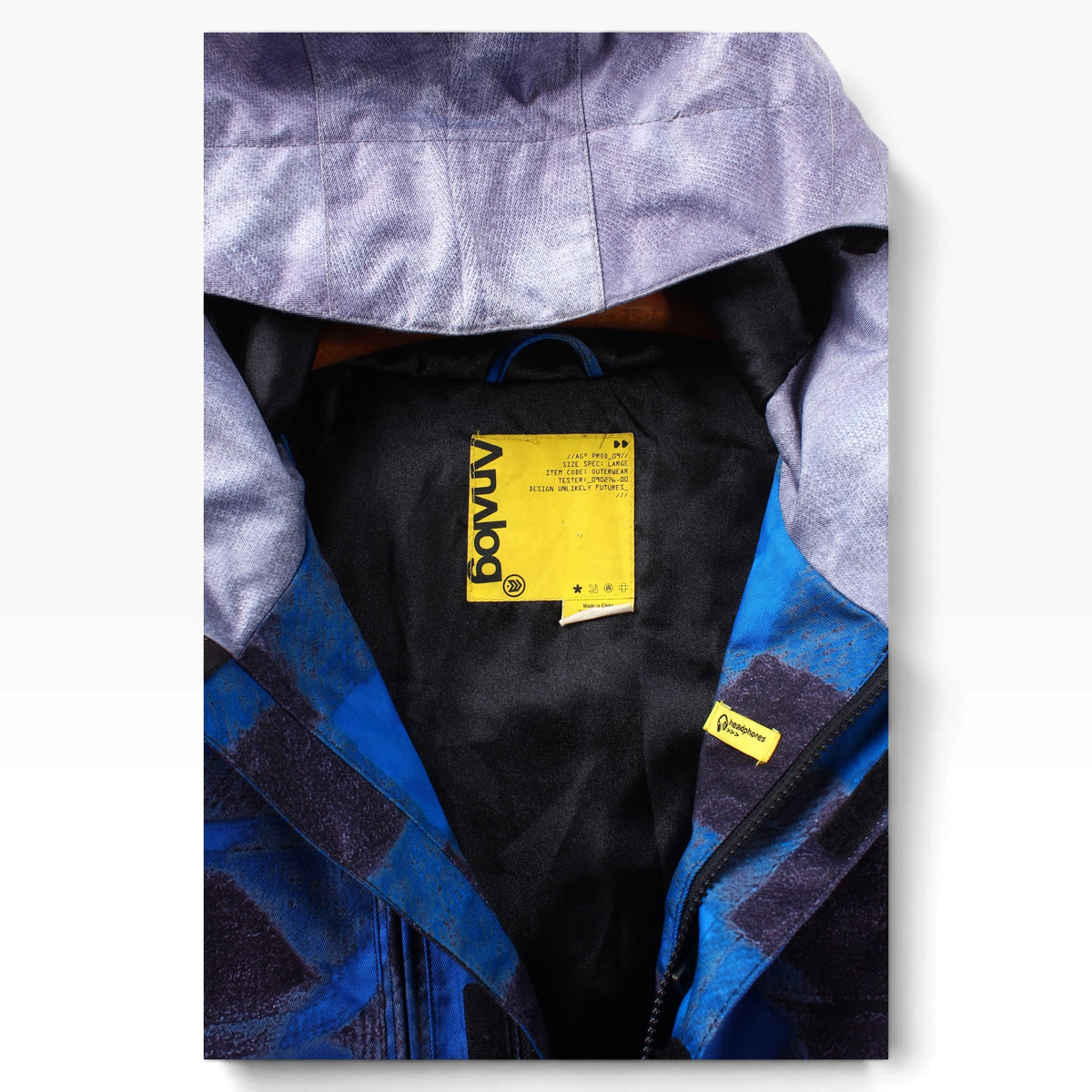 2009 Analog Hooded plaid jacket large