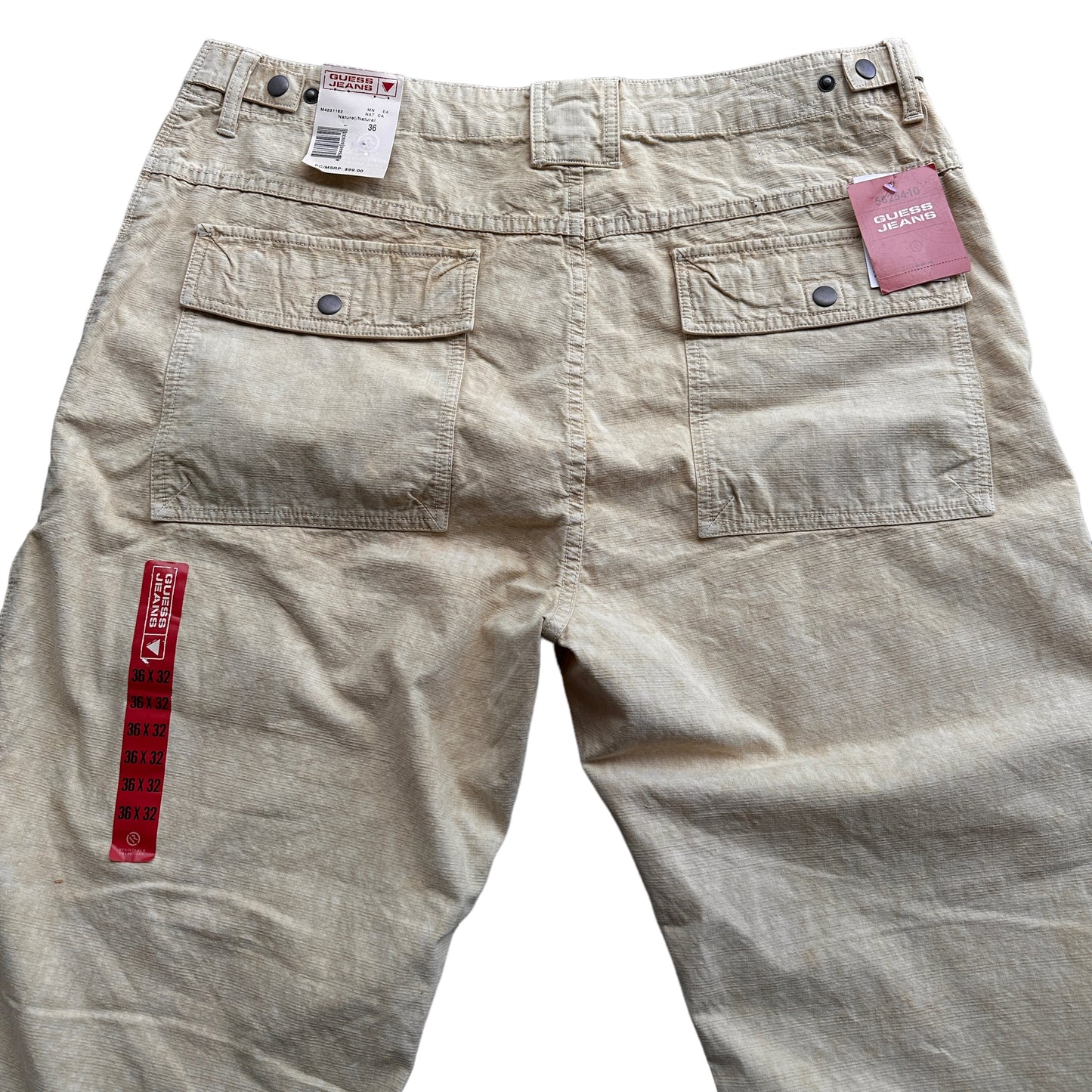 Y2K GUESS baggy cargos cotton pants 36/32