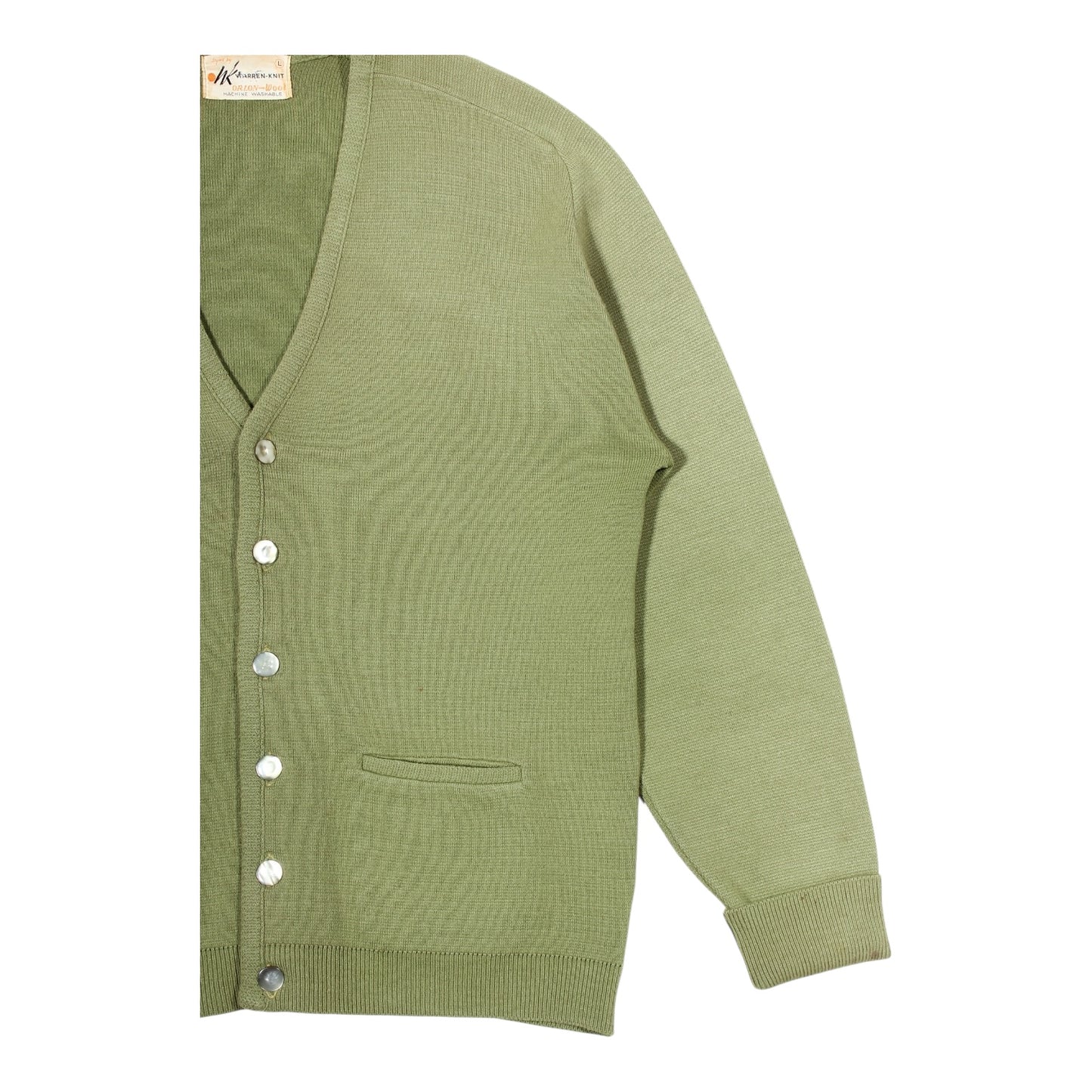 60s Orlon/Wool cardigan large