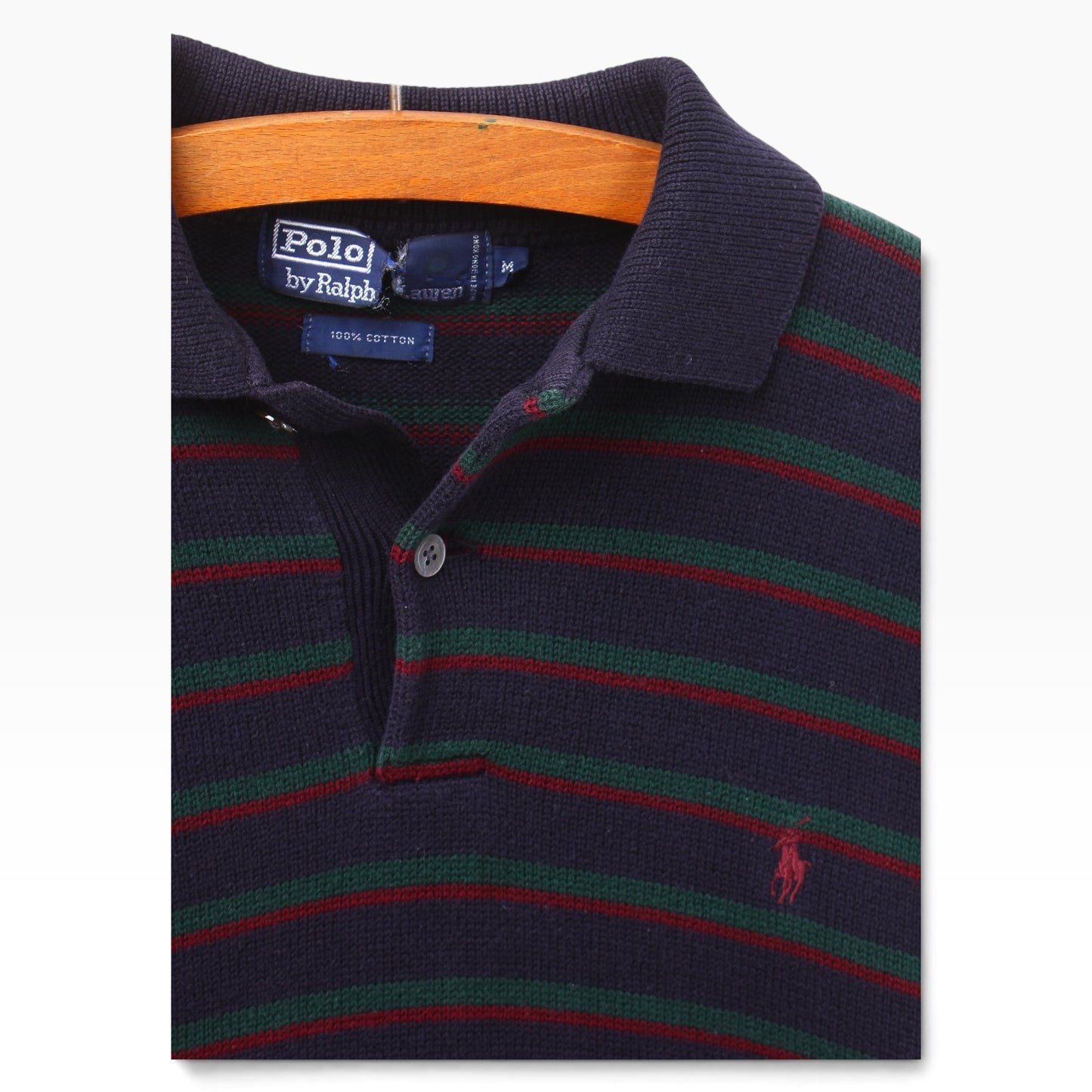 90s Polo Ralph Lauren cotton polo sweater S/M