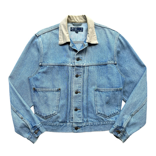 80s Polo Ralph Lauren western denim jacket small