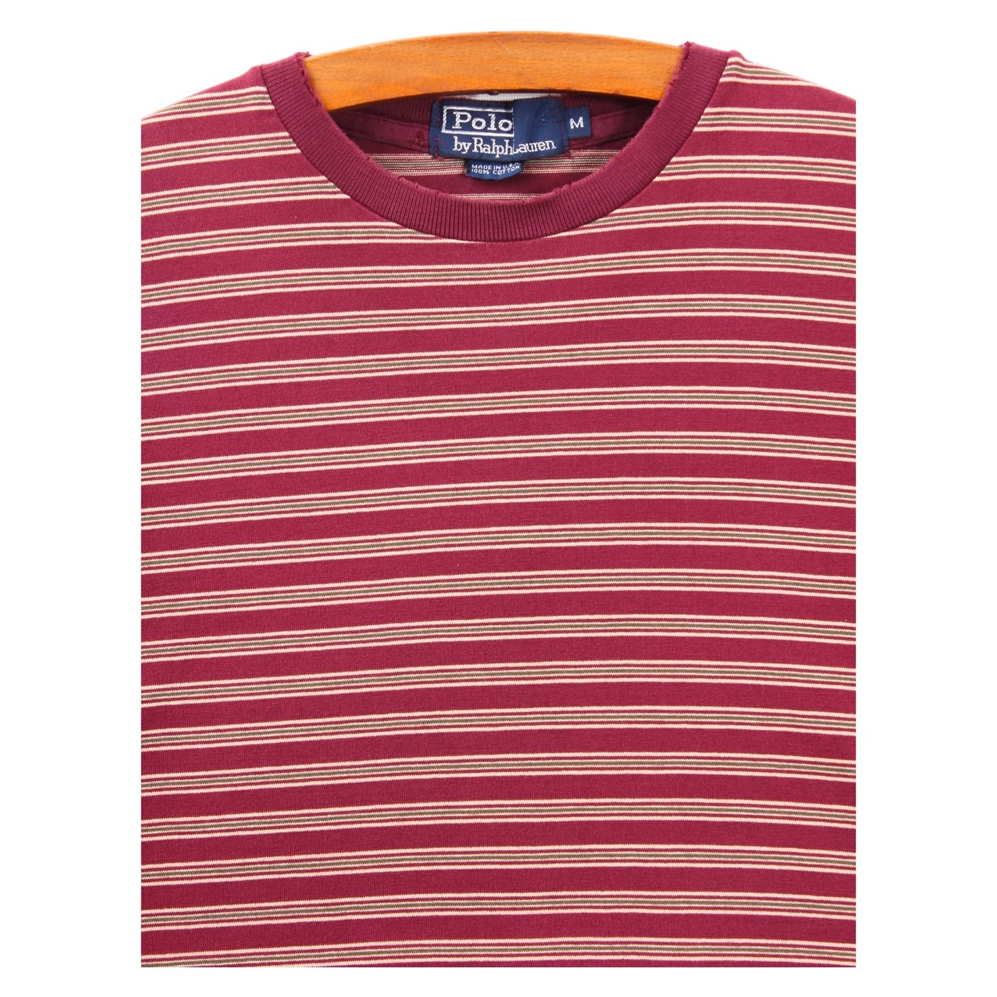 90s Polo Ralph Lauren striped tee large
