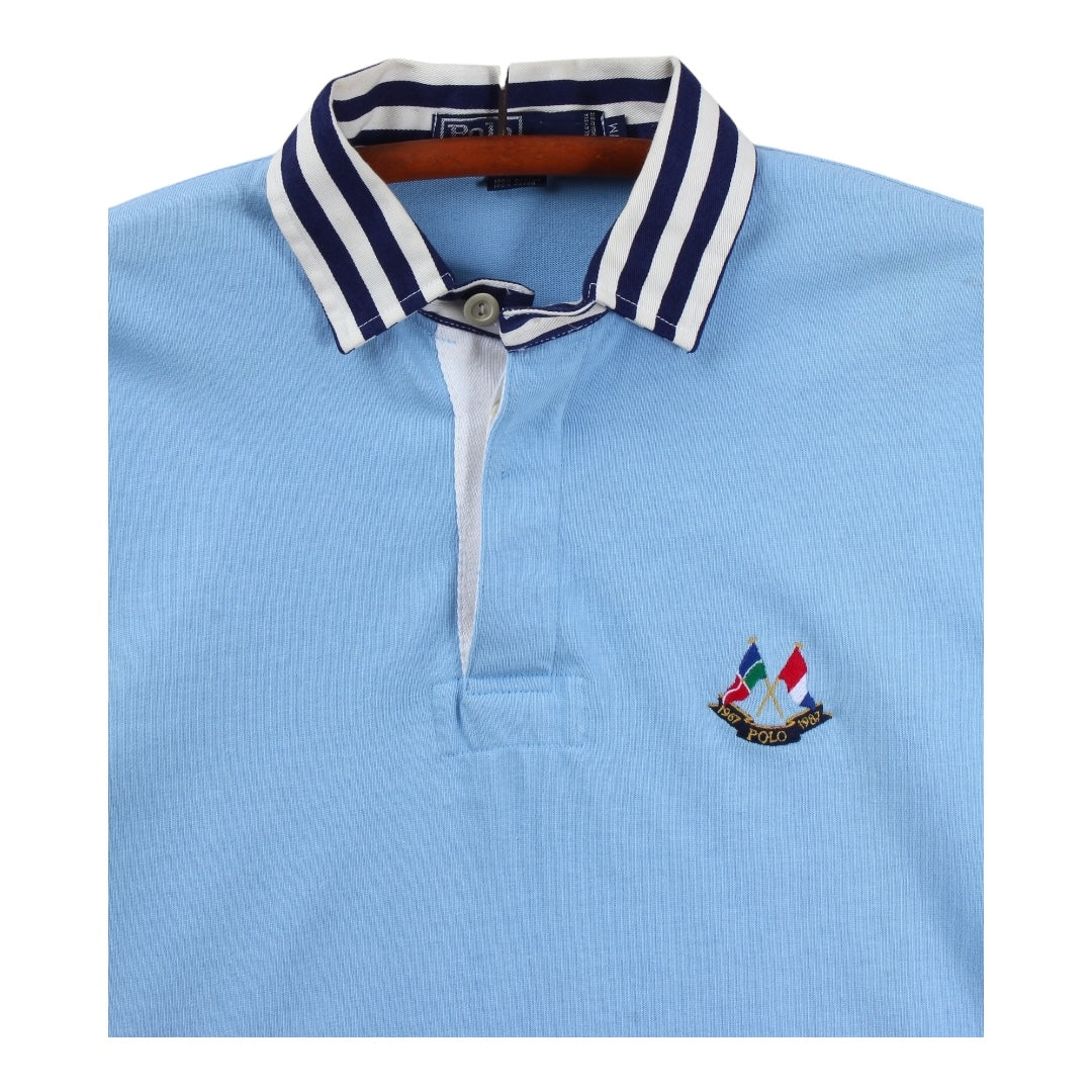 1987 Polo Ralph Lauren cross flags rugby large fit