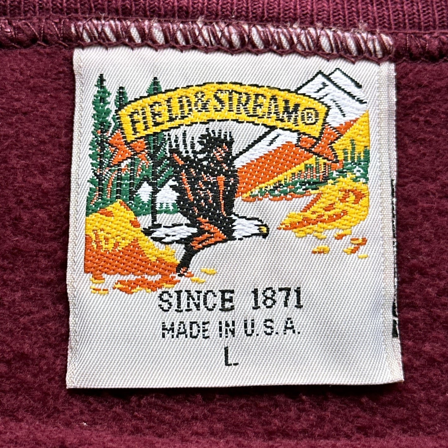 90s Field and stream outfitters sweatshirt. Large