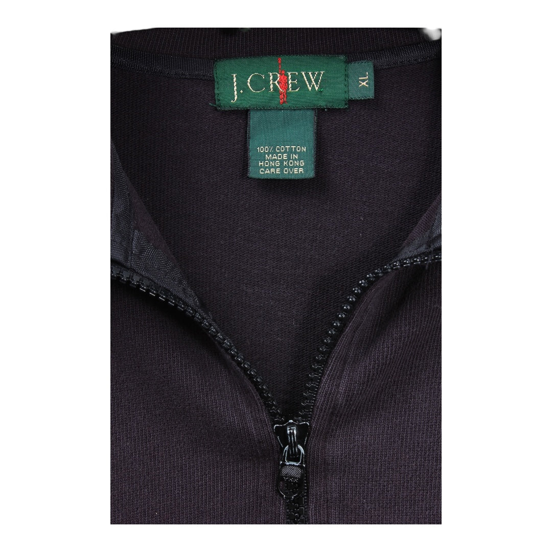 90s J crew cotton 1/4 zip XXL