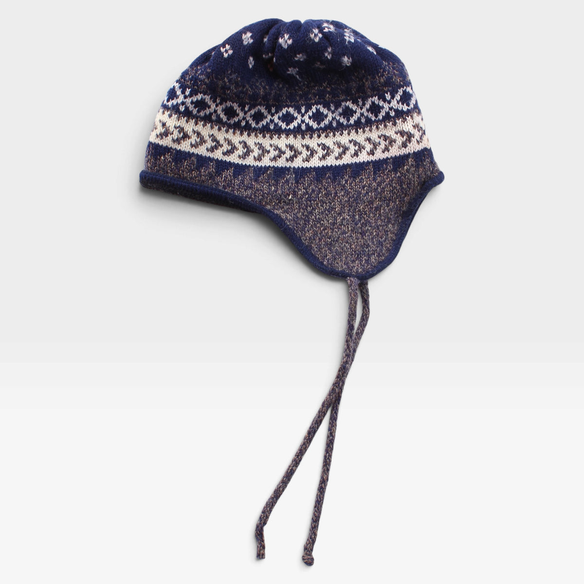 Wool earflap beanie