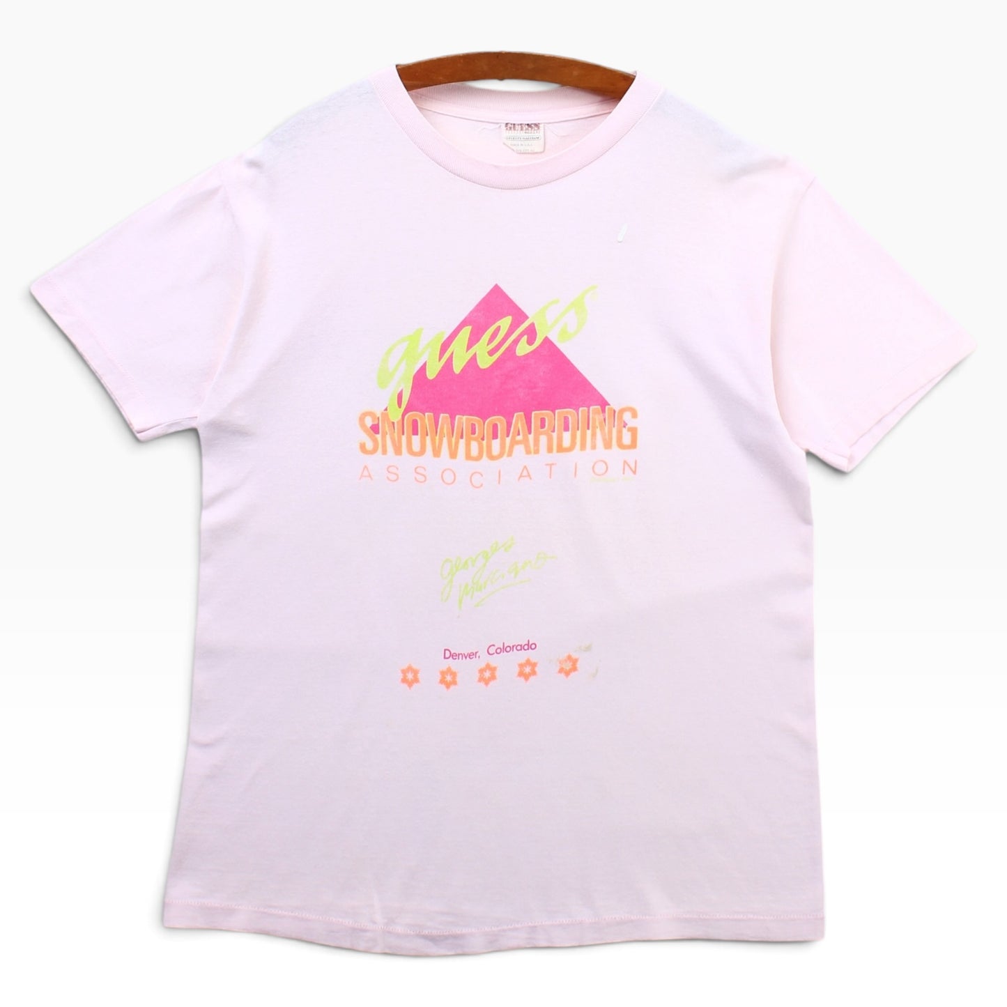 90s Guess snowboarding denver tee medium
