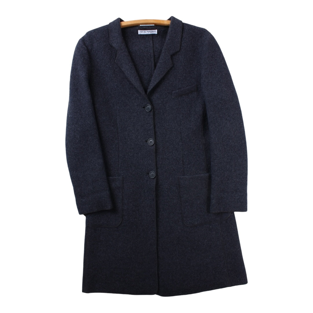 Emporio Armani lambswool overcoat Small