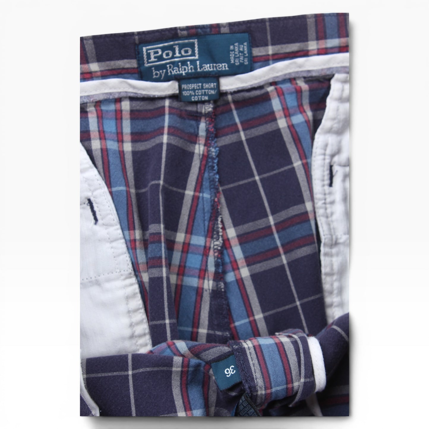 90s Polo Ralph Lauren plaid prospect short 36