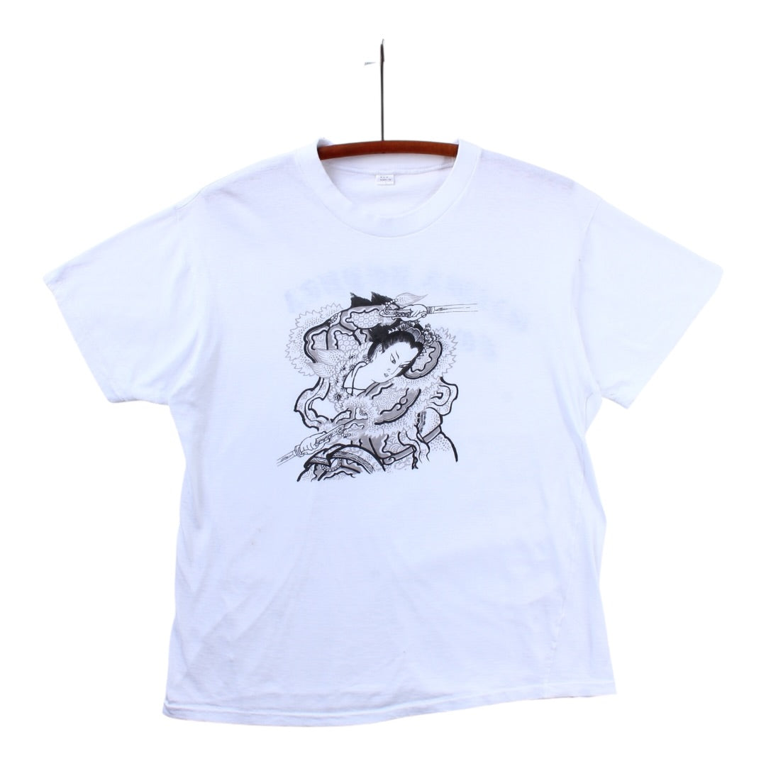 80s Japanese 50/50 tee small