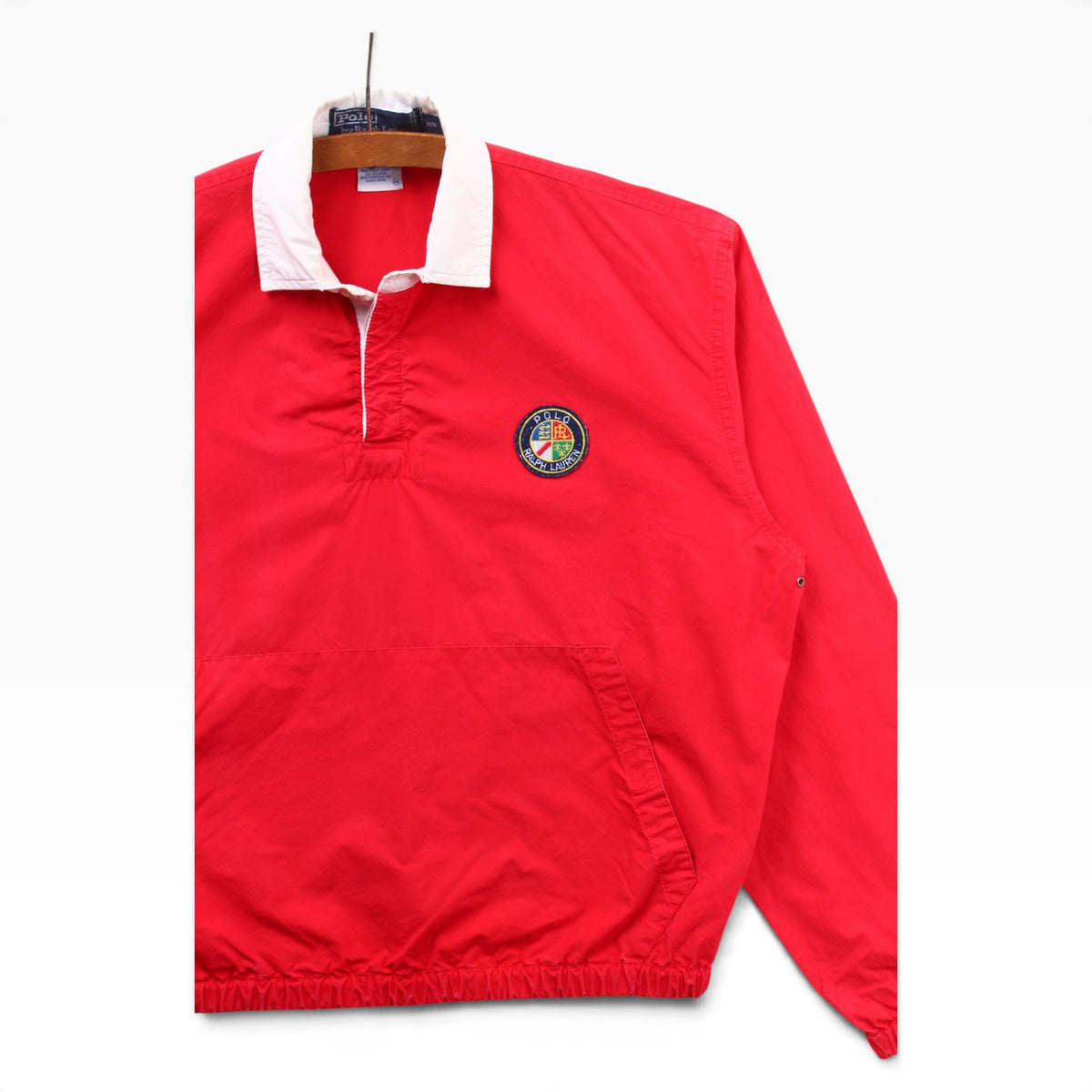 90s Polo Ralph Lauren cookie rugby wind shirt medium