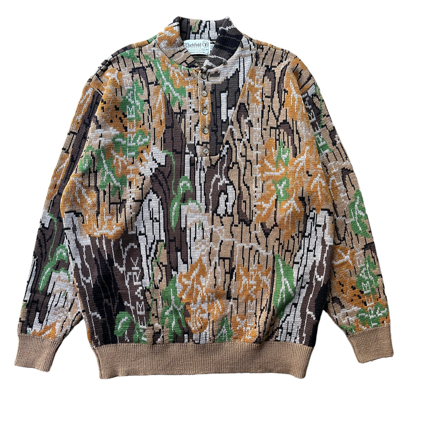 Treebark camo sweater XXL