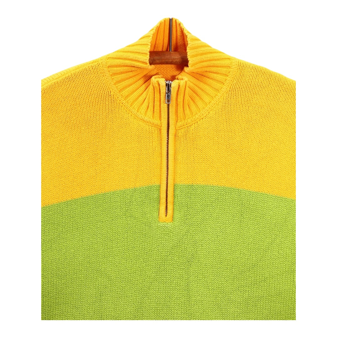 ebay colorway cotton 1/4 zip sweater large