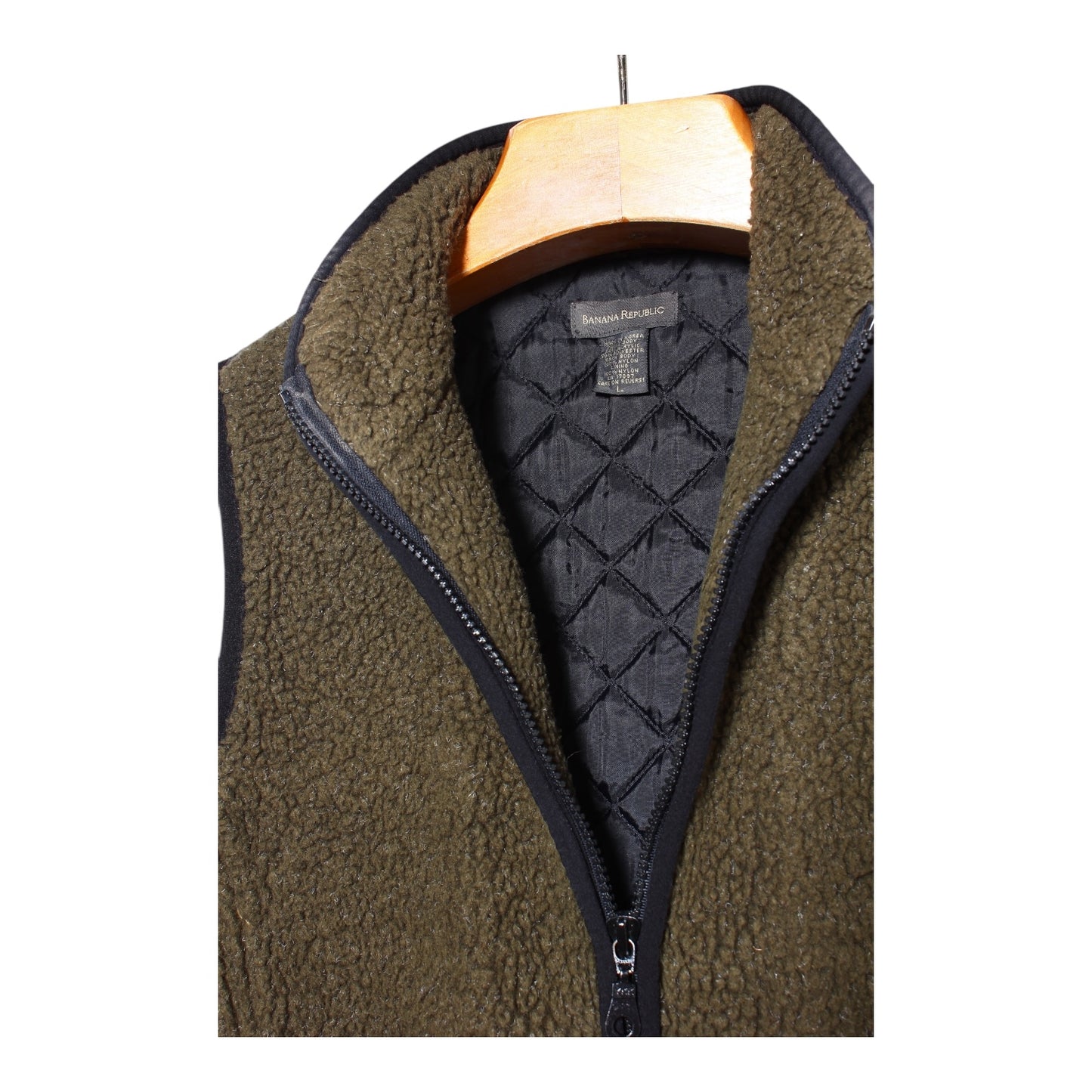 Y2k Banana republic deep pile vest small