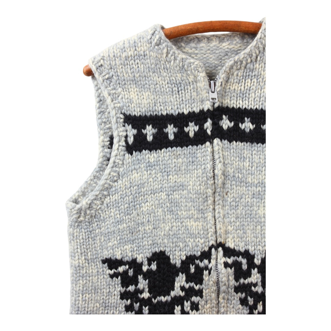 Cowichan thunderbird sweater vest Small