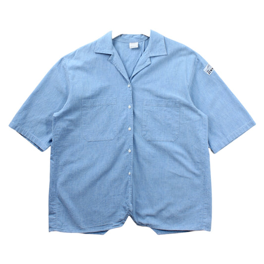 80s Jimmy’z chambray beach shirt slit back large