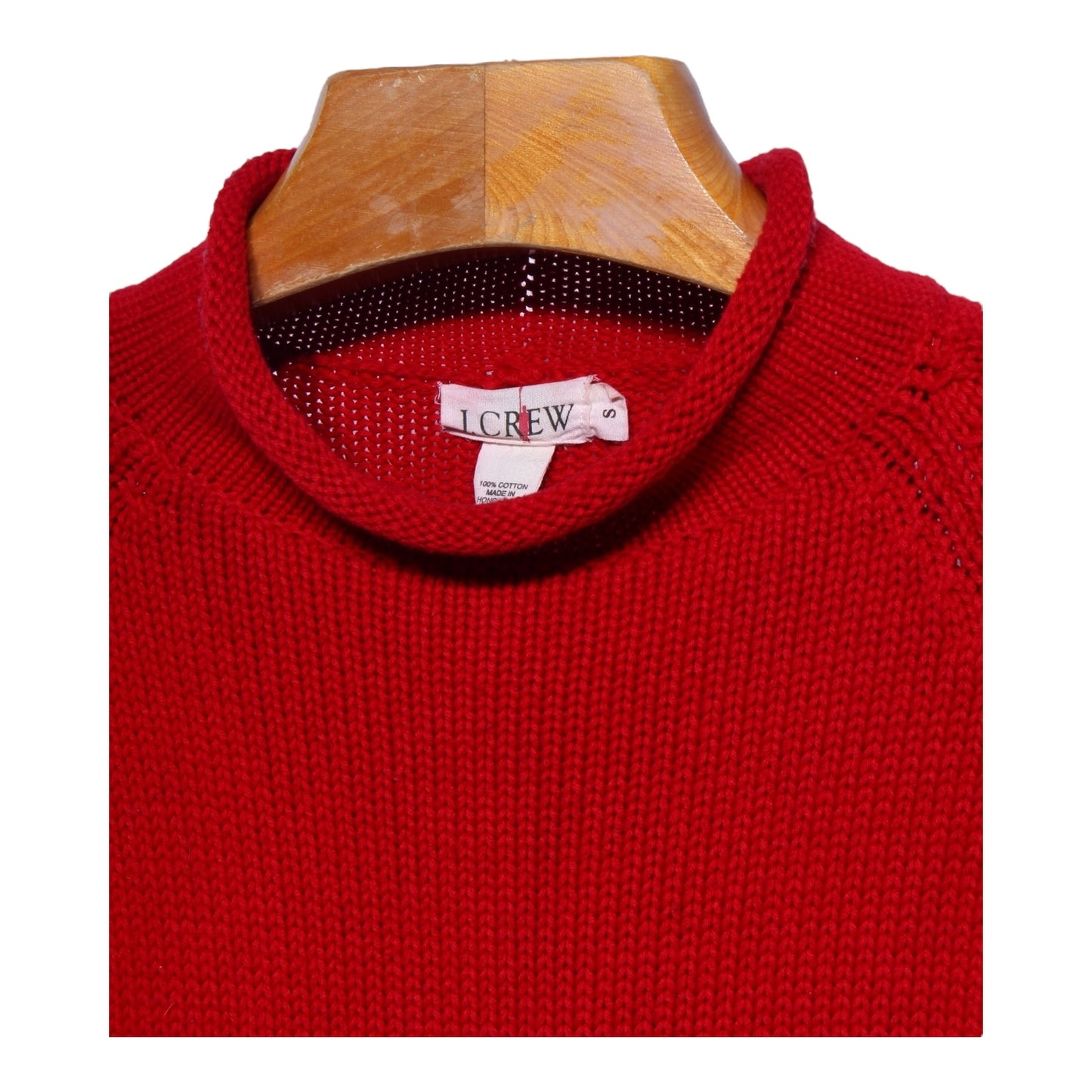 90s J crew rollneck cotton sweater Small