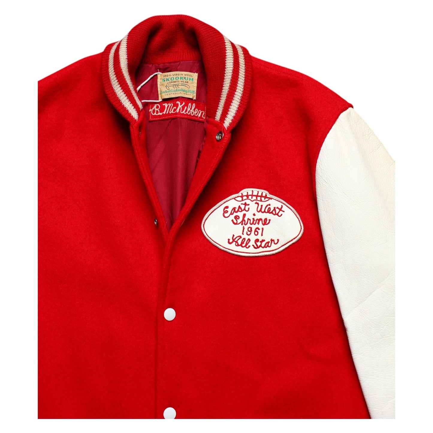 1961 Letterman jacket large skookum sportswear