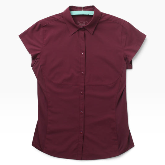 2010 Arc’teryx short sleeve women’s snap button shirt Small