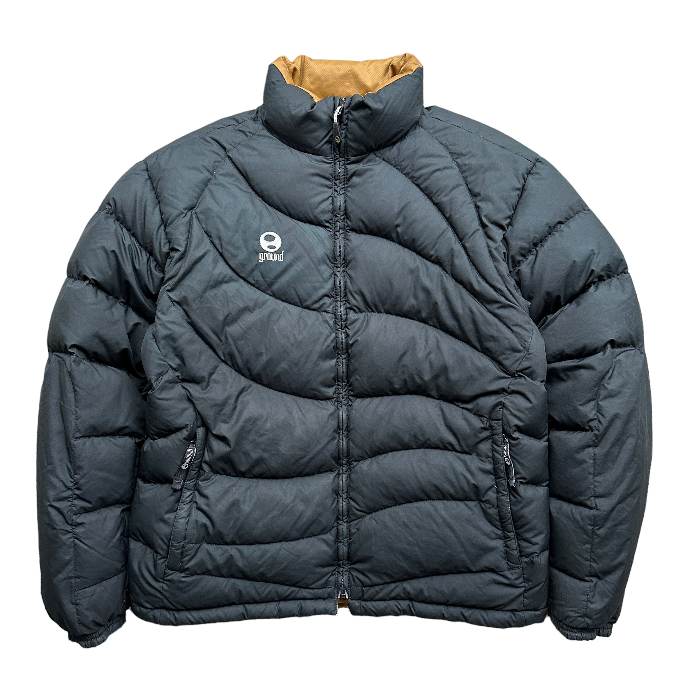 Wave bellows puffy goose down jacket Small – Vintage Sponsor