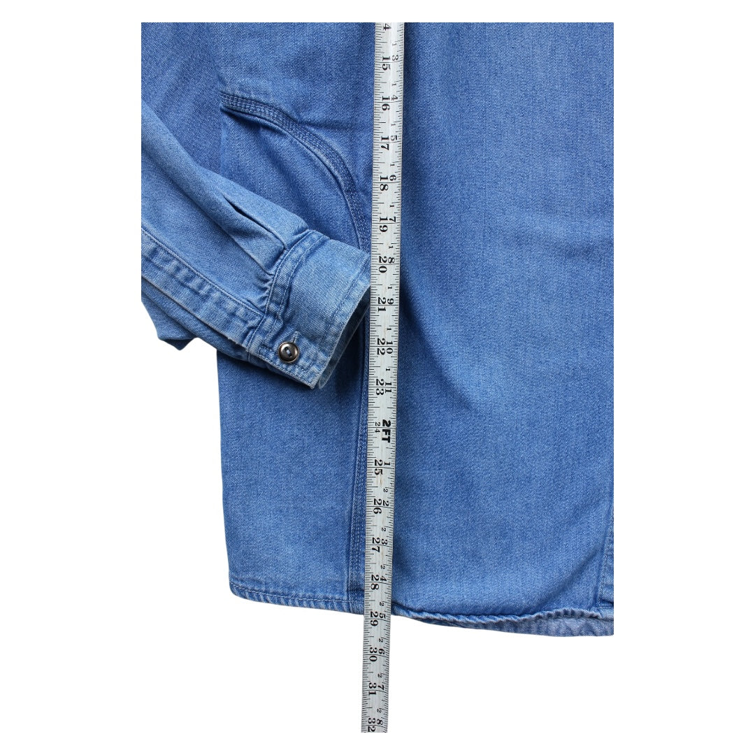 80s Denim pocket design shirt XL