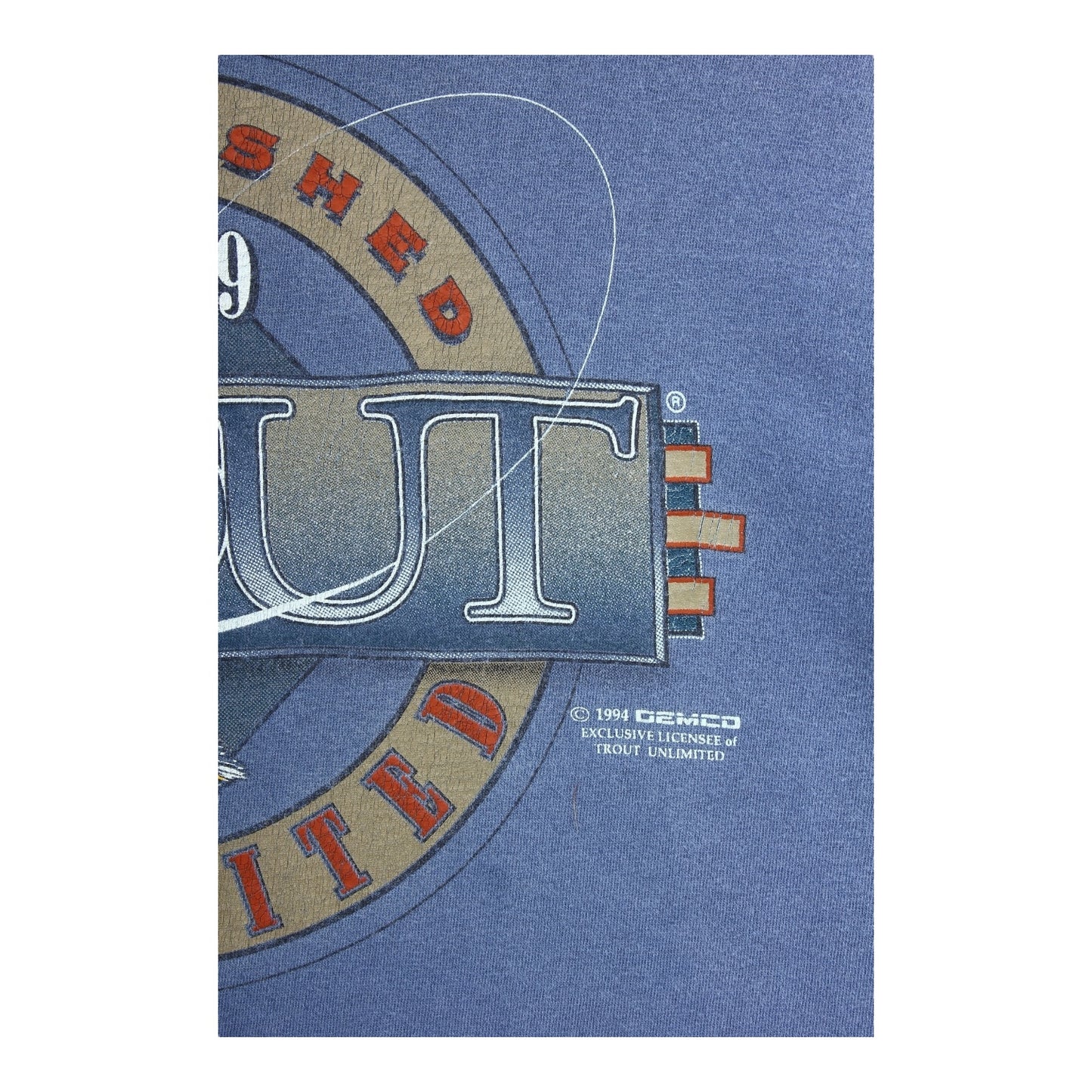 90s Trout unlimited tee M/L fish