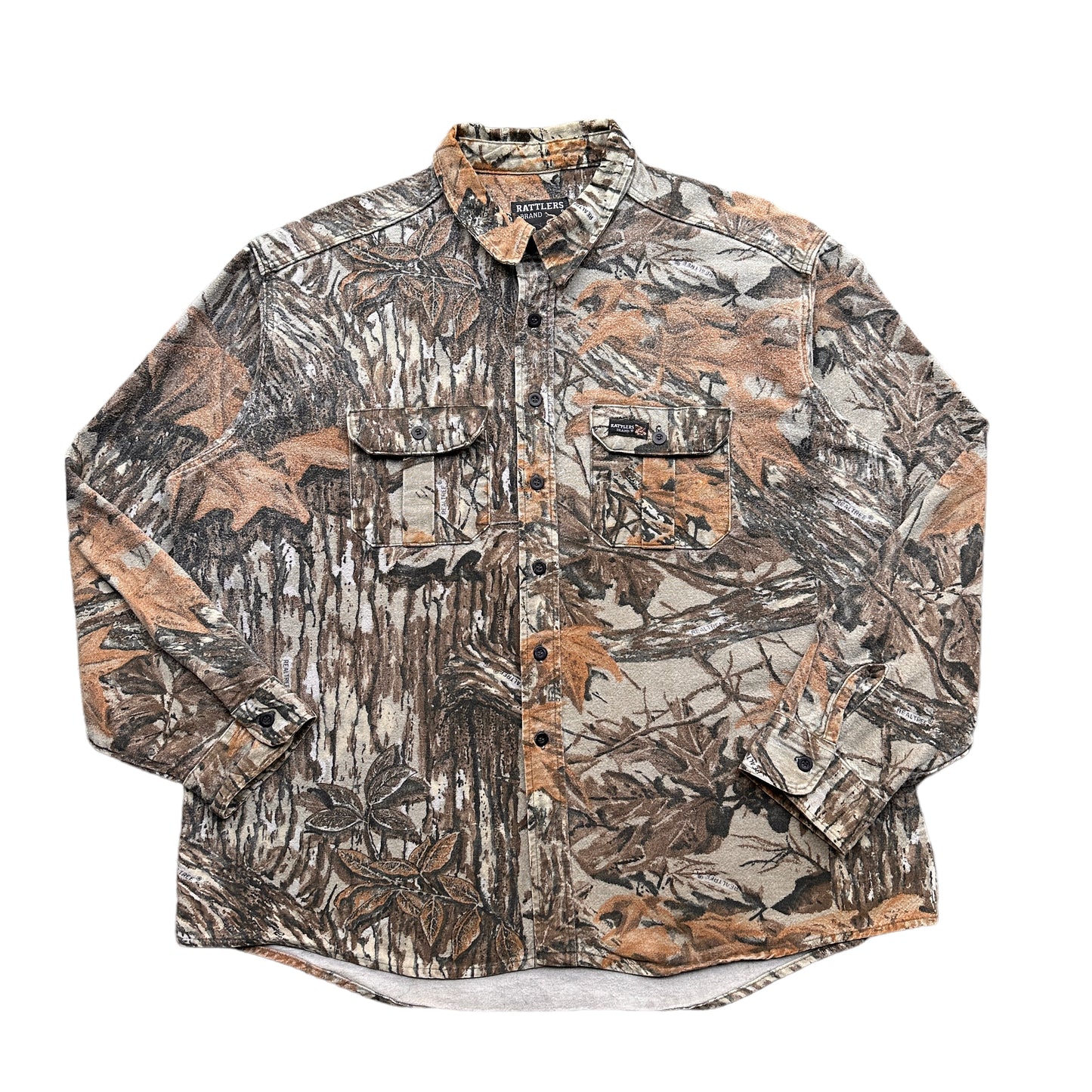 Camo chamois button up shirt XXL