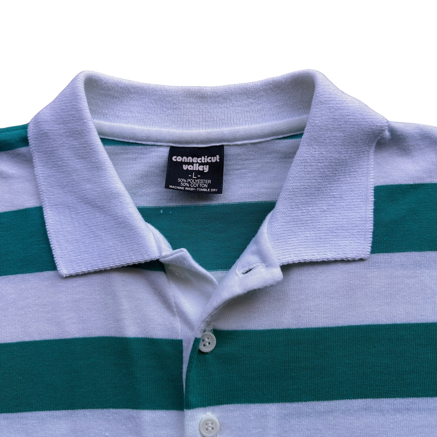 80s Striped polo Small