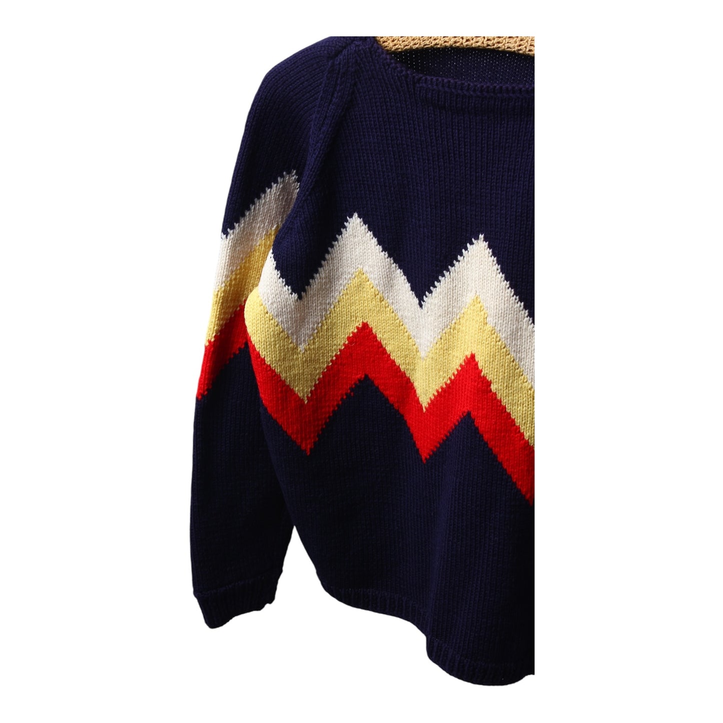 60s Boat neck sweater wool large