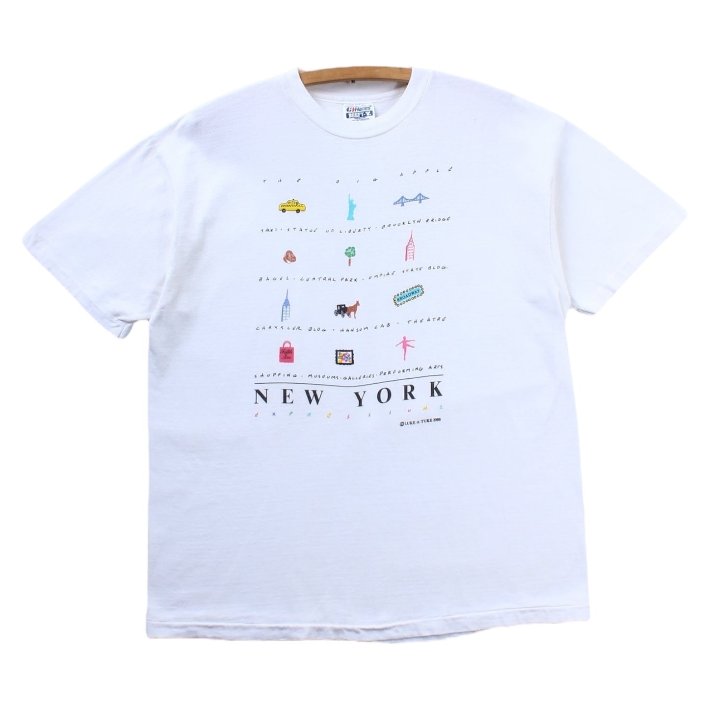 80s New York the big apple tee large