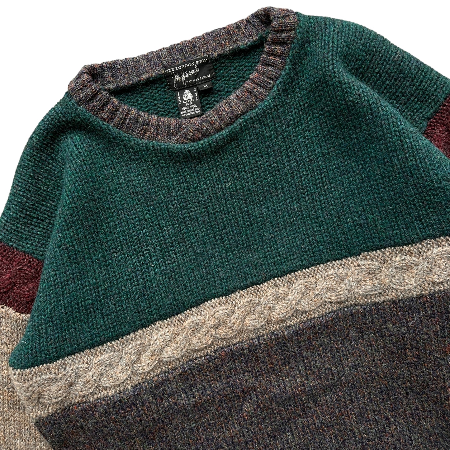 80s 100% Wool sweater S/M