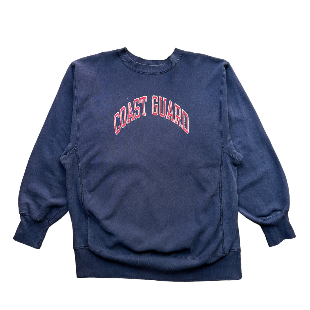 80s Coast Guard reverse weave champion sweatshirt XL