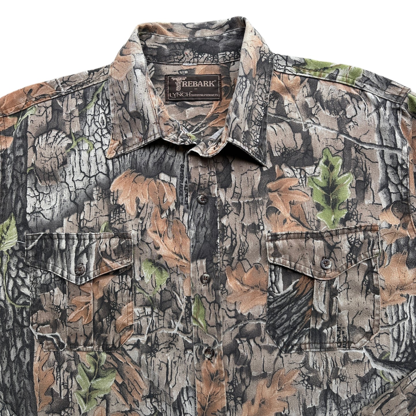 Real tree camo button down shirt XL
