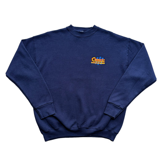 90s Catalyst construction crewneck XL