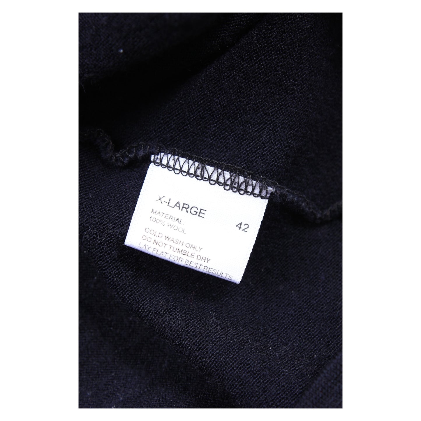 Lady white merino wool tee large
