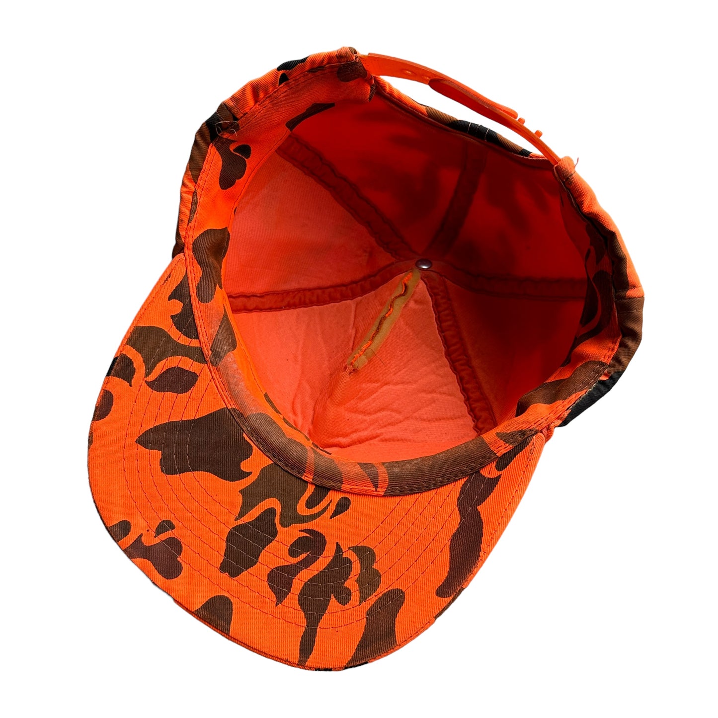 Foam orange camo hat