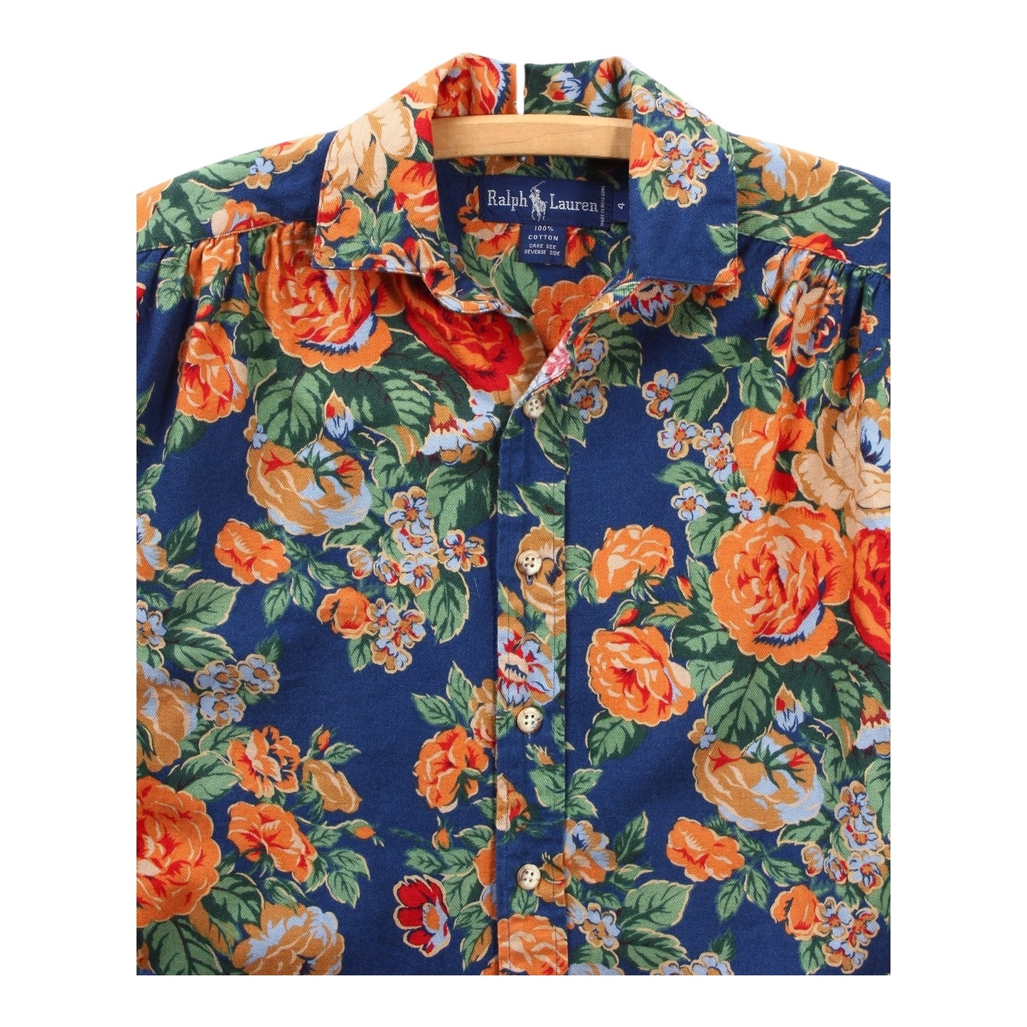 80s Polo Ralph Lauren floral shirt women’s large