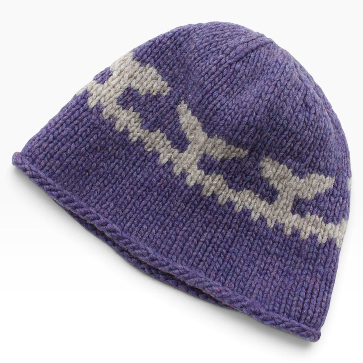 Whale tail wool beanie