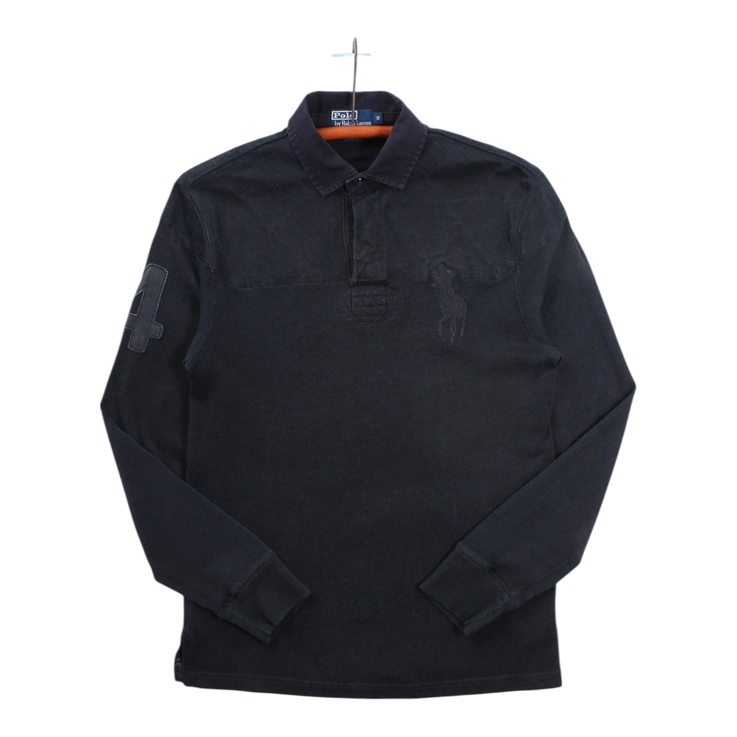 2000s Polo Ralph Lauren rugby black on black Small