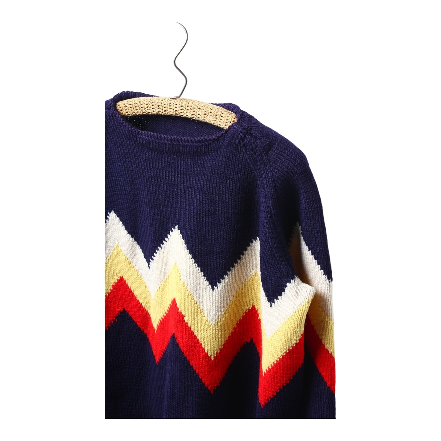 60s Boat neck sweater wool large