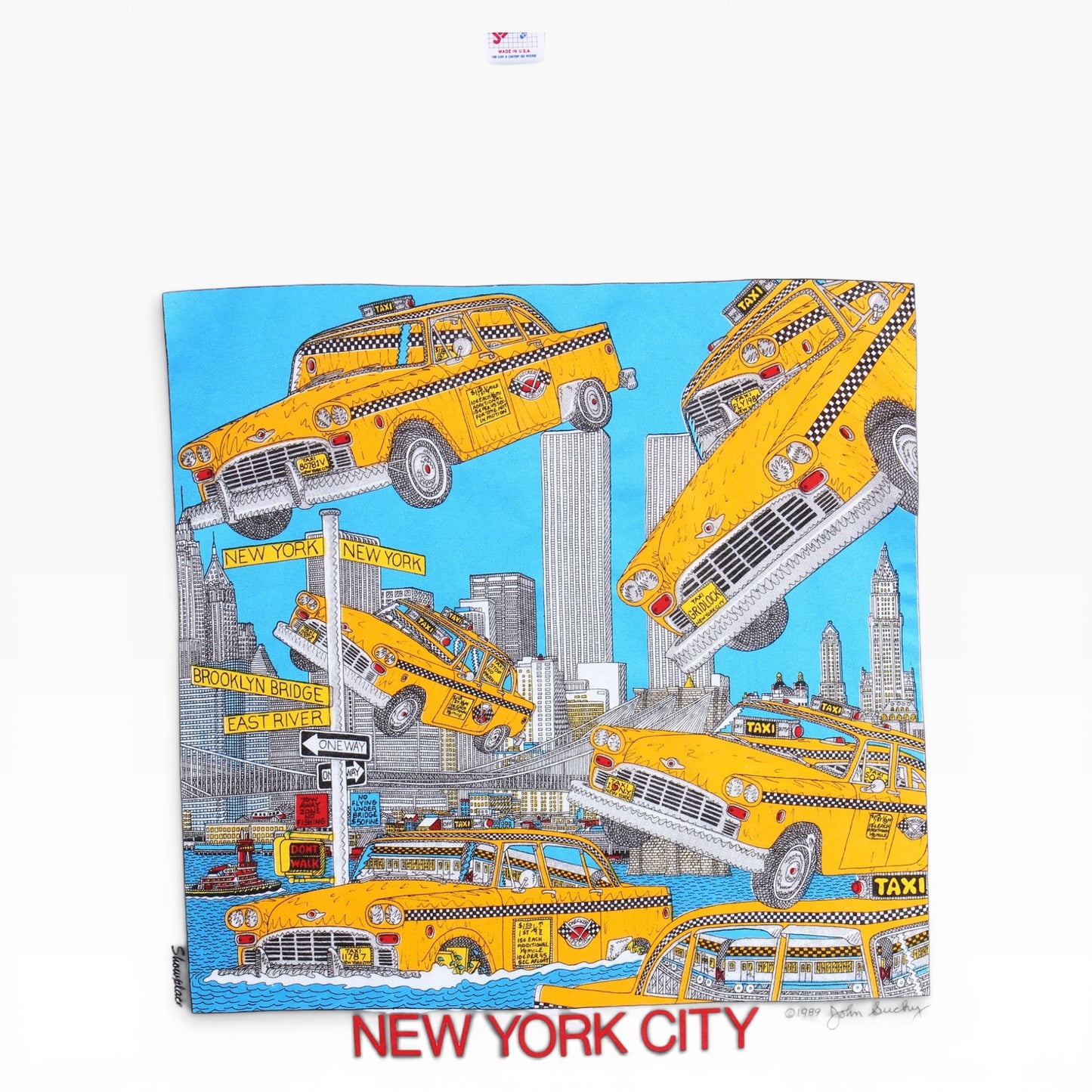 80s New york city twin towers tee medium