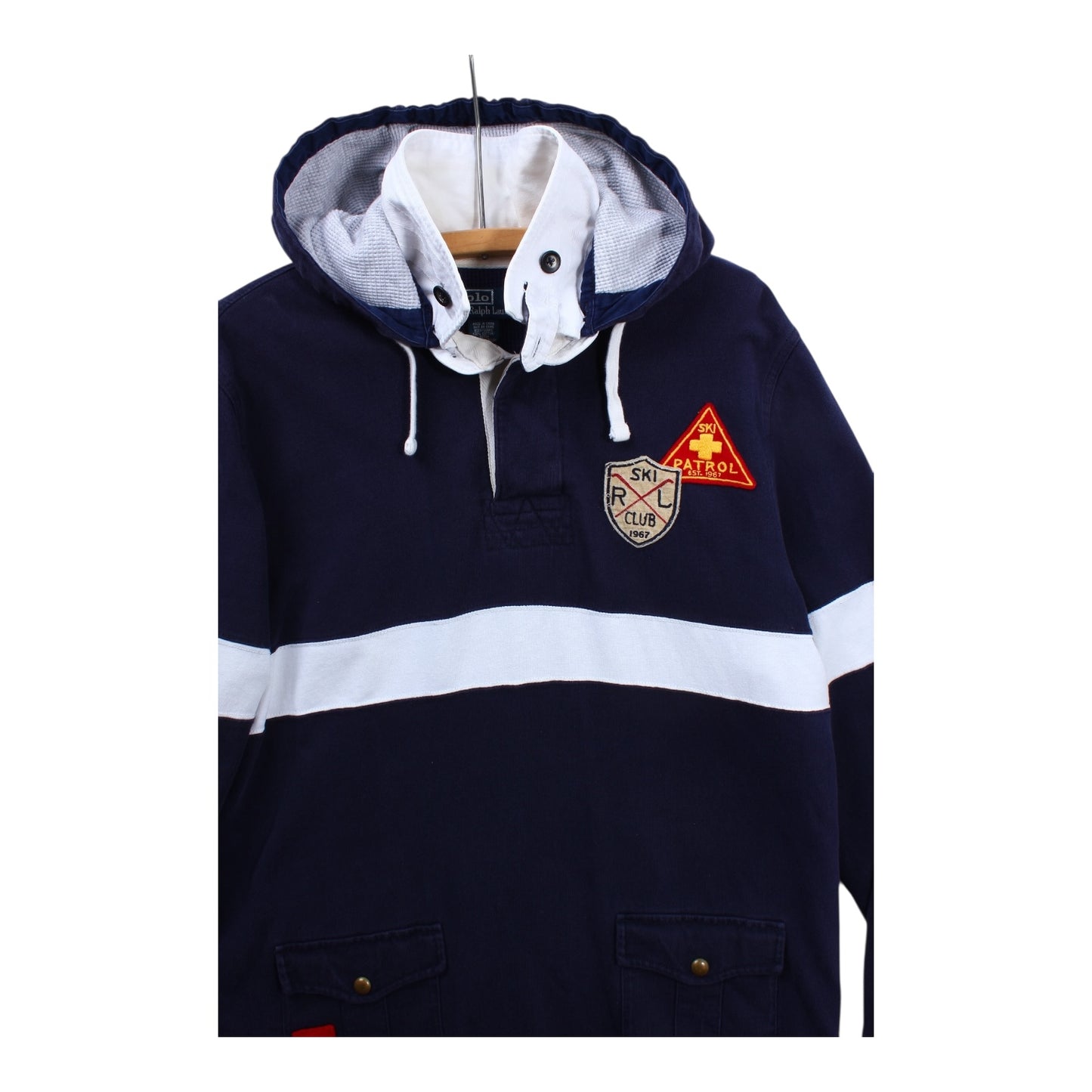Polo Ralph Lauren ski patrol hooded rugby large