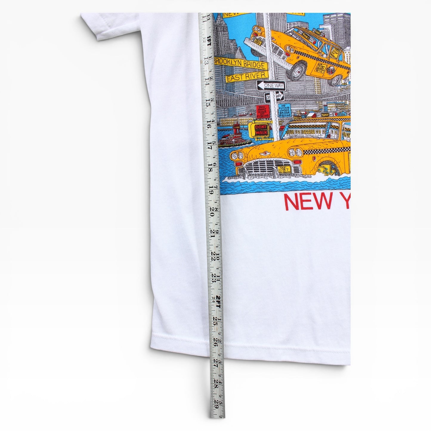 80s New york city twin towers tee medium