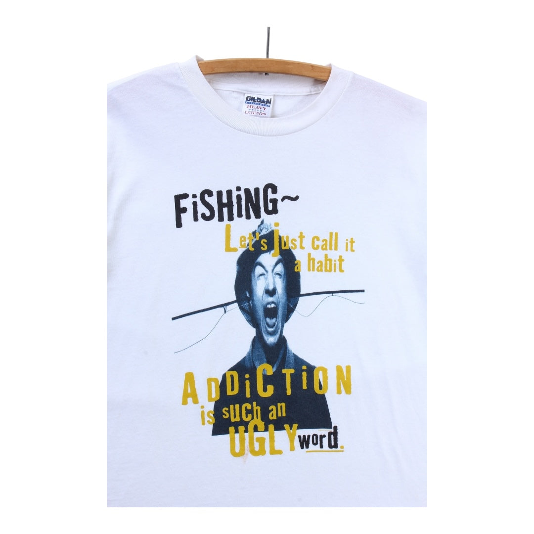 Fishing habit tee medium