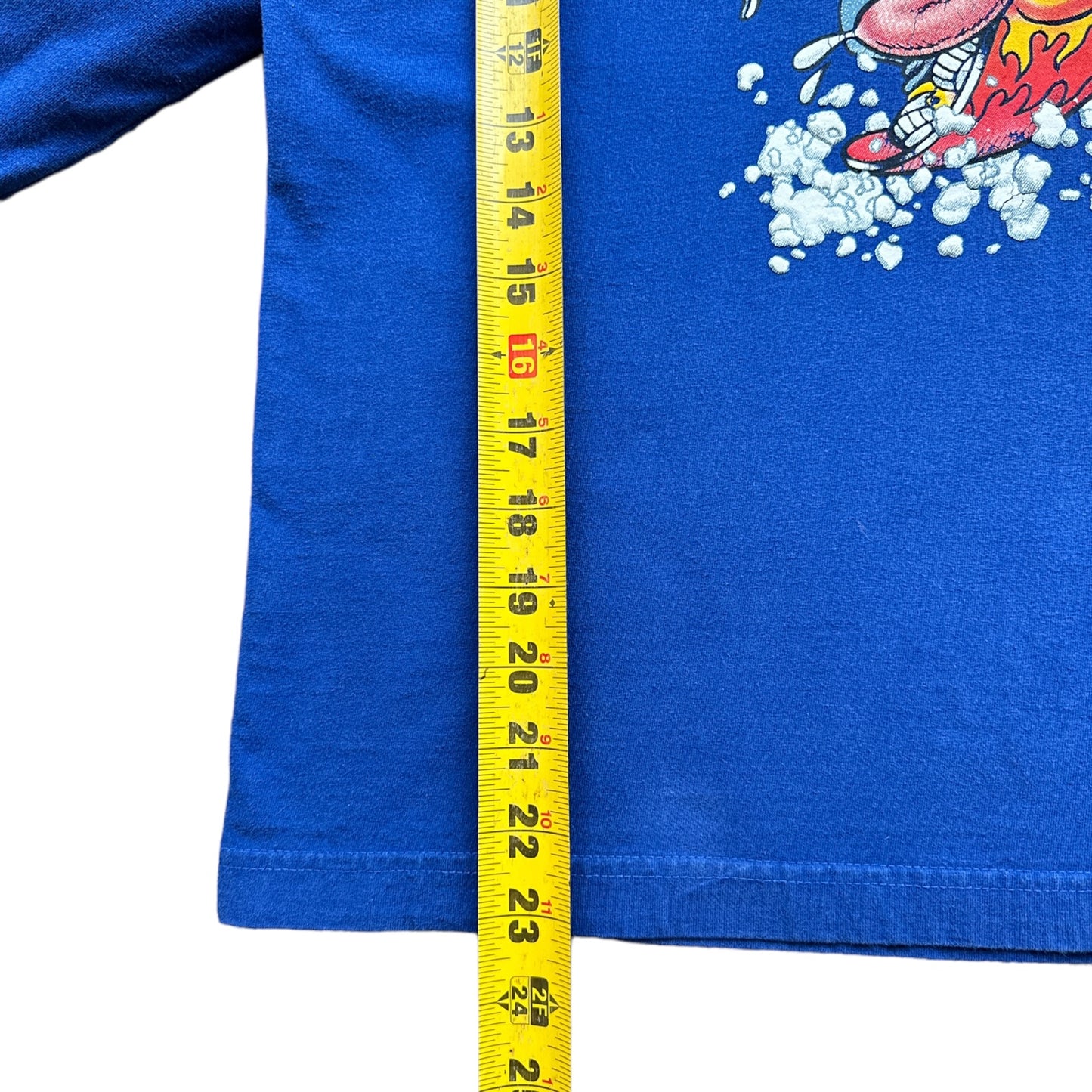 Y2K puff print snowboard longsleeve Small