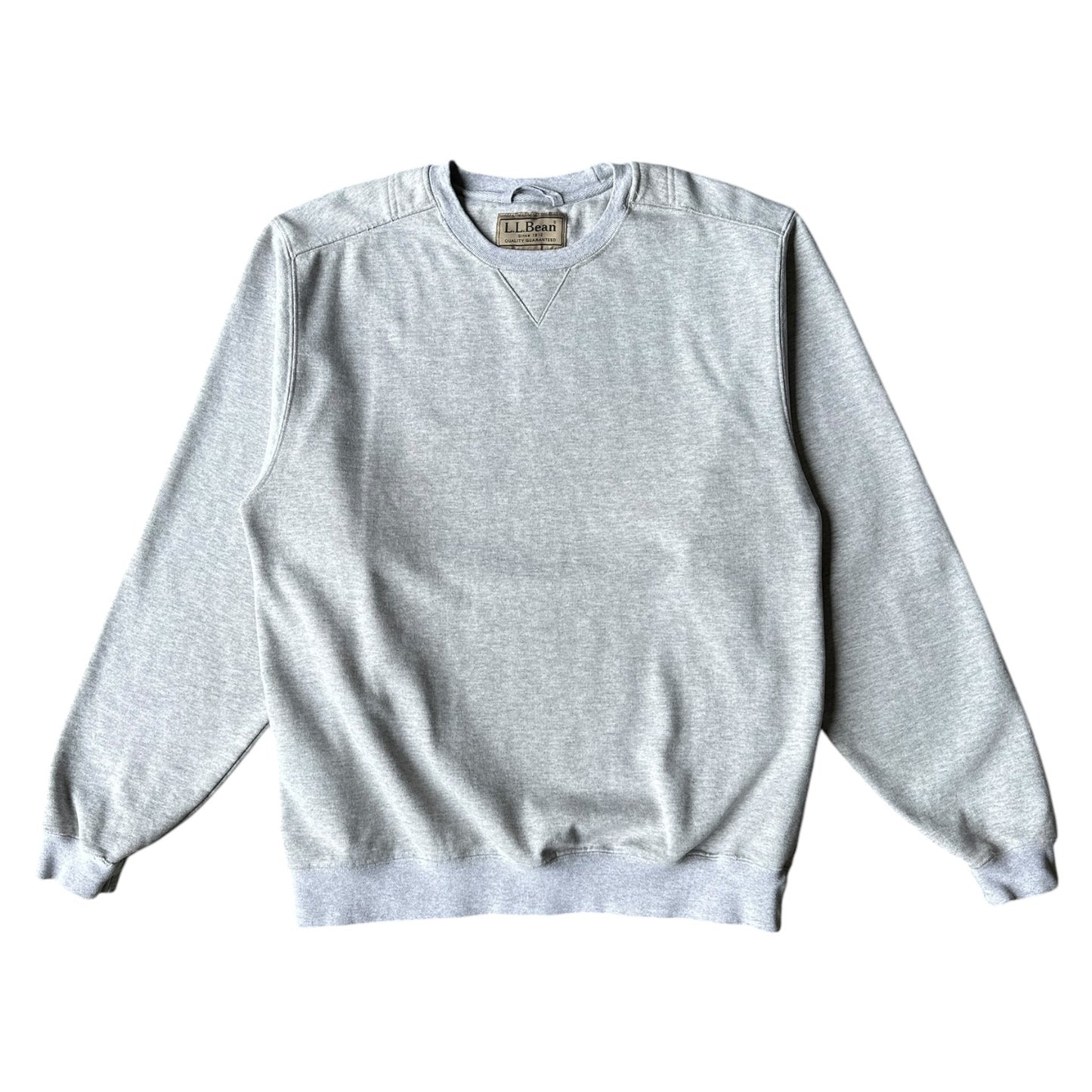 LL Bean two tone heavyweight crewneck large