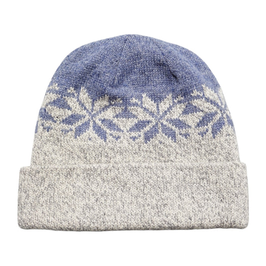 Wool snowflake beanie