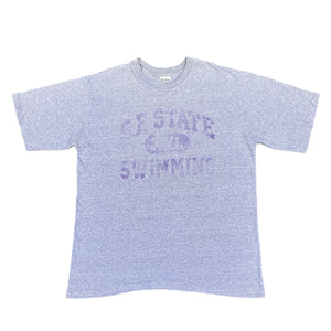 90s SF State swimming heather grey heavy tee XL